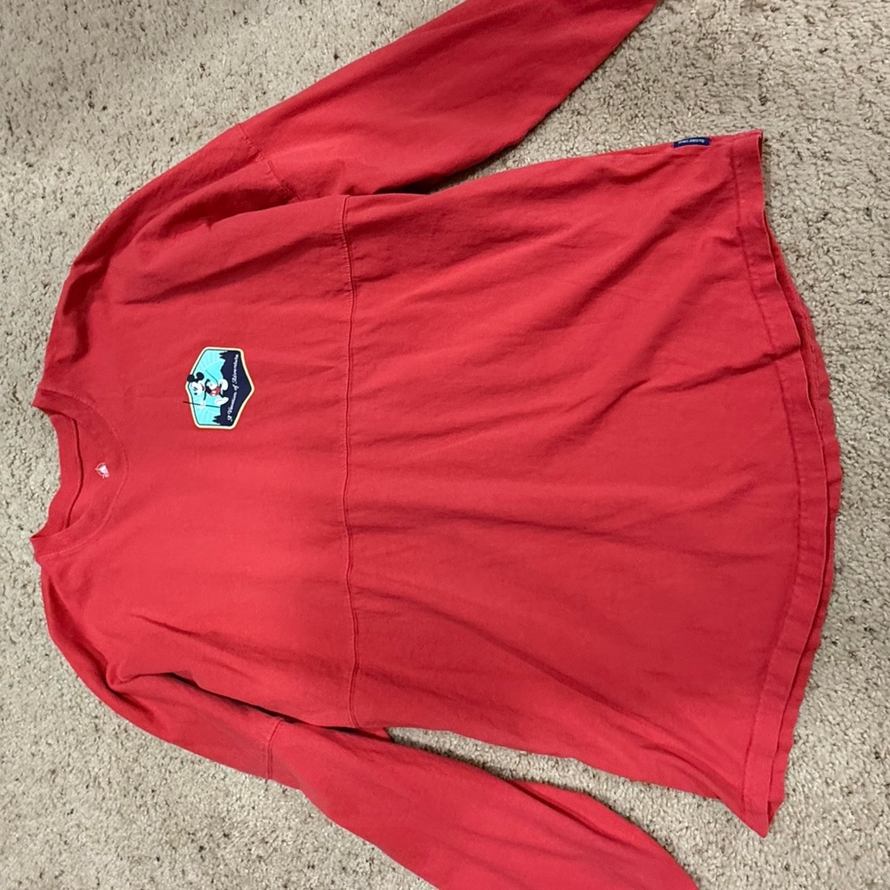 Disney Red Graphic Long Sleeve Shirt
